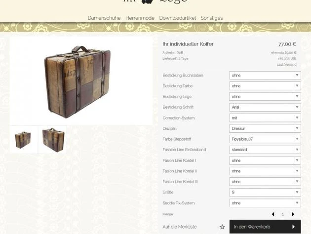 Mega-Produktkonfigurator