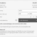 PreisMatrix Maßeingabe