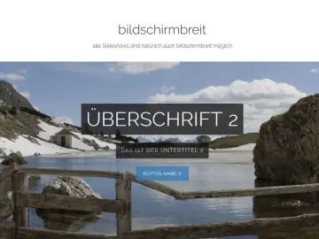 3 Slideshows mit Text & Buttons