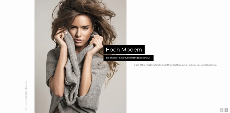 Flow Slideshow modern clean animiert