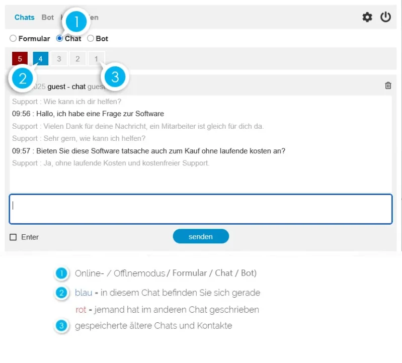 Chatbotsoftware ohne laufende Kosten - zum Kauf