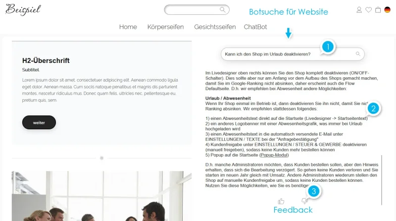 Chatbotsoftware ohne laufende Kosten - zum Kauf
