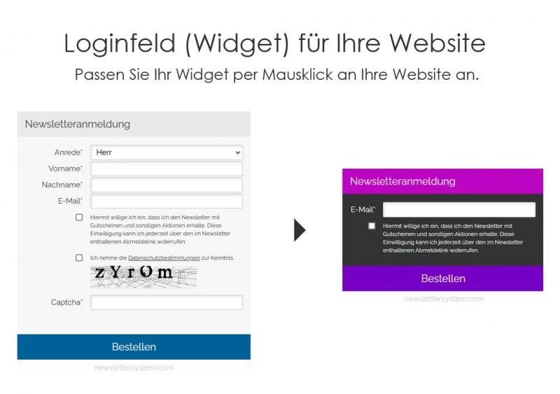 Design Newslettersystem ohne laufende Kosten!