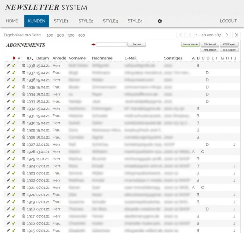 Design Newslettersystem ohne laufende Kosten!