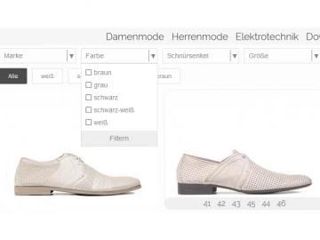 großes Dropdown-Filter-Modul
