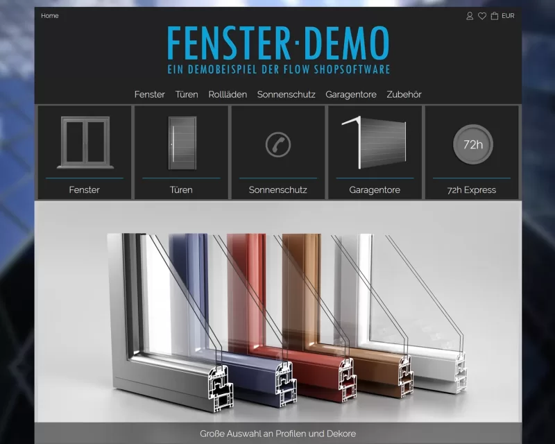 Fenstershopsoftware Rolläden Rolltore uvm.