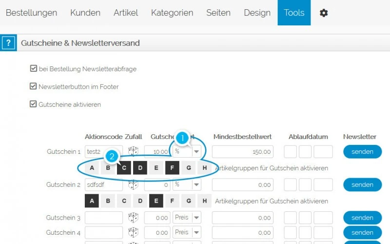 Gruppen-Rabattierung