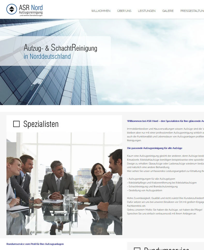 Immobilienwebsite zur Miete