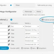 Megakonfigurator Prozentaufschläge