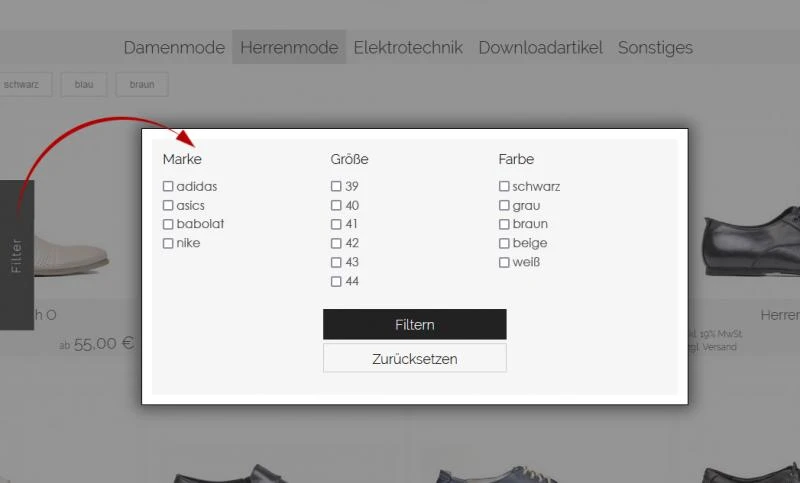 Merkmale Filter-Modul