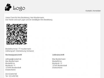 QR-Code Überweisung auf Rechnungen