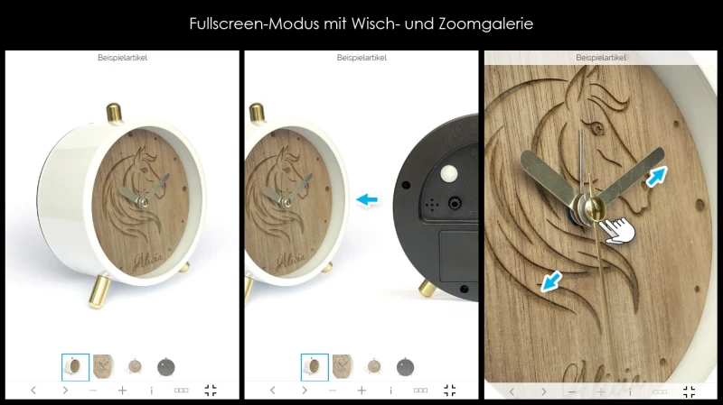 Seitwärtswisch Artikelbildgalerie