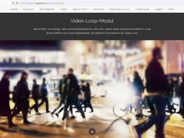 Video-Loop-Modul & Hintergrundvideo