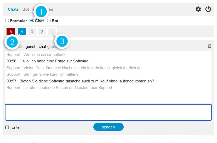 Chatbotsoftware zur Miete (Monatspreis)